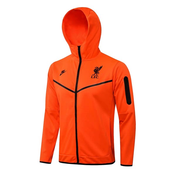 Chaqueta Con Capucha Liverpool 2022 2023 Naranja